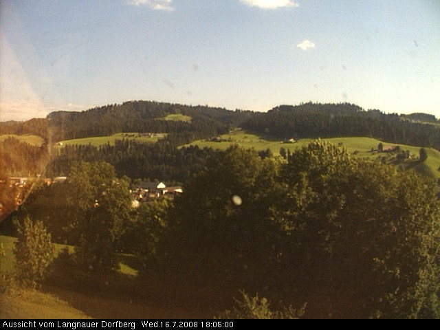 Webcam-Bild: Aussicht vom Dorfberg in Langnau 20080716-180500
