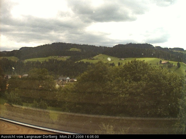 Webcam-Bild: Aussicht vom Dorfberg in Langnau 20080721-160500