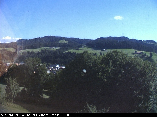 Webcam-Bild: Aussicht vom Dorfberg in Langnau 20080723-180500