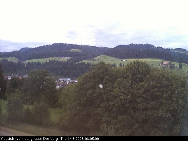 Webcam-Bild: Aussicht vom Dorfberg in Langnau 20080814-080500