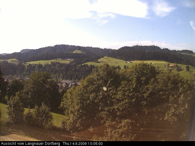 Webcam-Bild: Aussicht vom Dorfberg in Langnau 20080814-100500