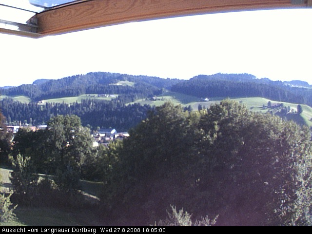 Webcam-Bild: Aussicht vom Dorfberg in Langnau 20080827-180500