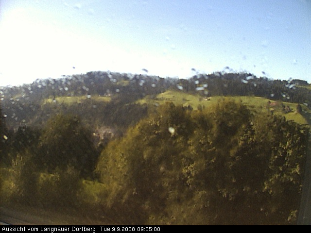 Webcam-Bild: Aussicht vom Dorfberg in Langnau 20080909-090500