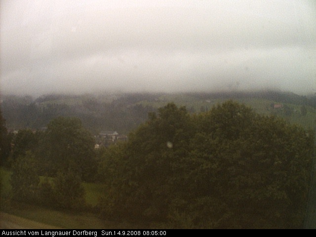 Webcam-Bild: Aussicht vom Dorfberg in Langnau 20080914-080500