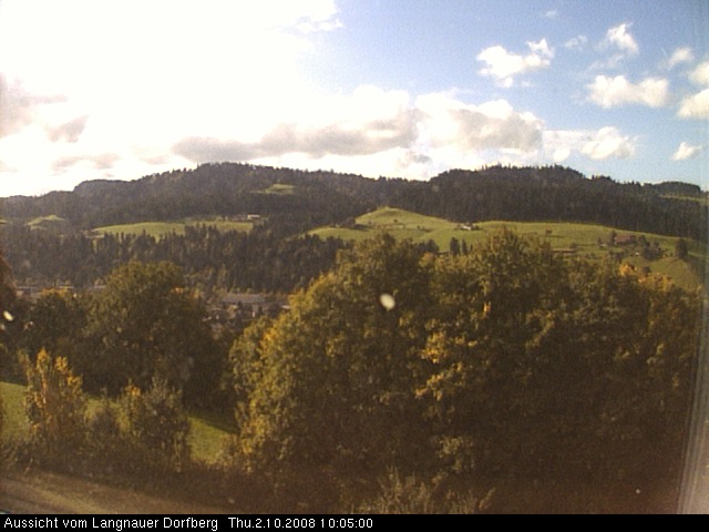 Webcam-Bild: Aussicht vom Dorfberg in Langnau 20081002-100500