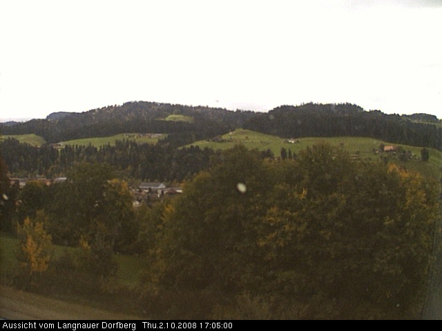 Webcam-Bild: Aussicht vom Dorfberg in Langnau 20081002-170500