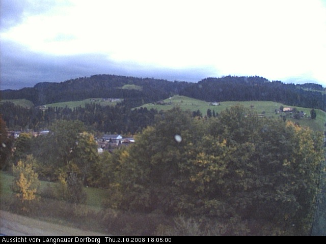 Webcam-Bild: Aussicht vom Dorfberg in Langnau 20081002-180500