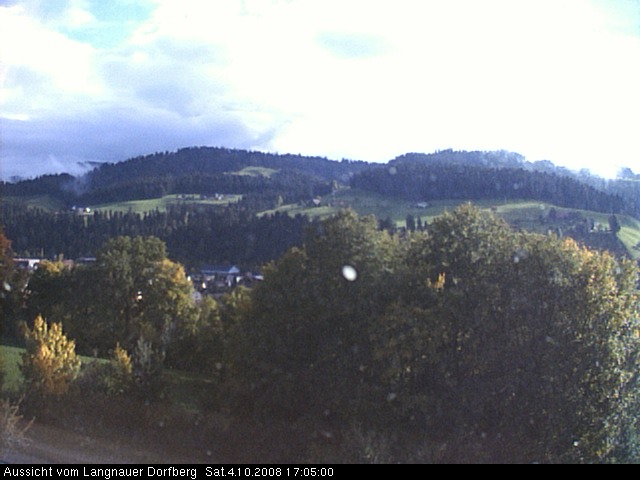 Webcam-Bild: Aussicht vom Dorfberg in Langnau 20081004-170500
