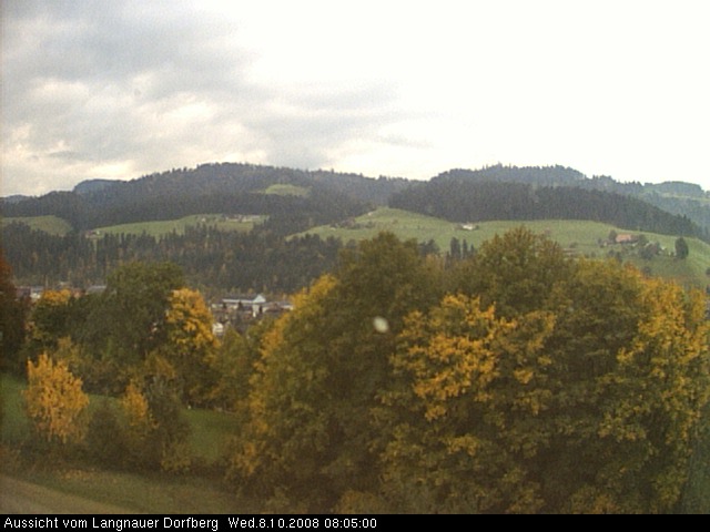 Webcam-Bild: Aussicht vom Dorfberg in Langnau 20081008-080500