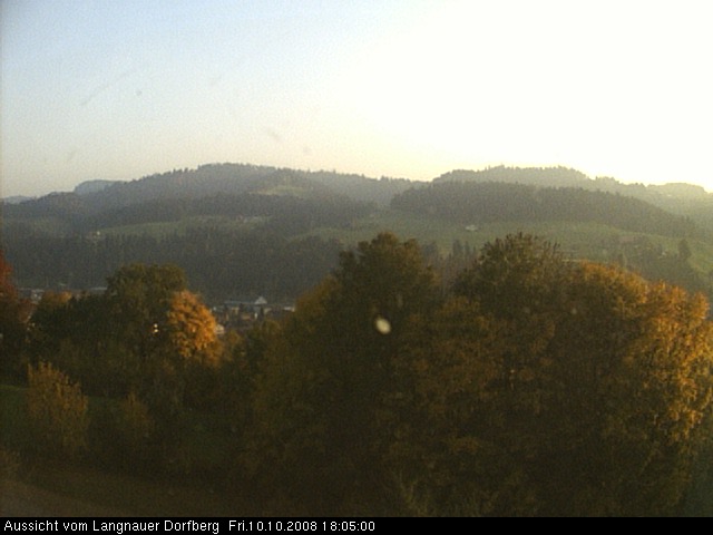 Webcam-Bild: Aussicht vom Dorfberg in Langnau 20081010-180500