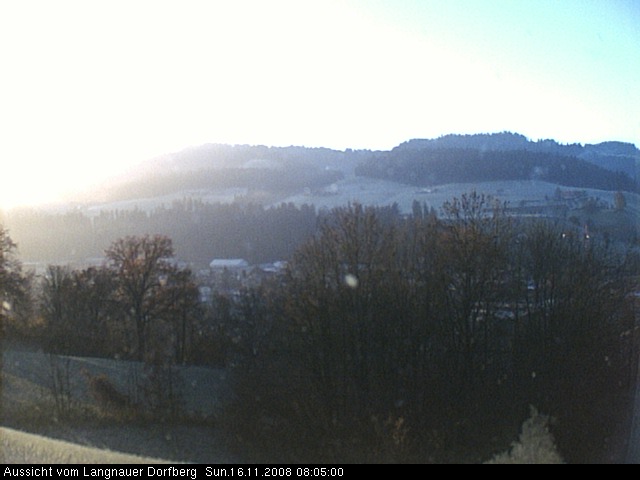 Webcam-Bild: Aussicht vom Dorfberg in Langnau 20081116-080500
