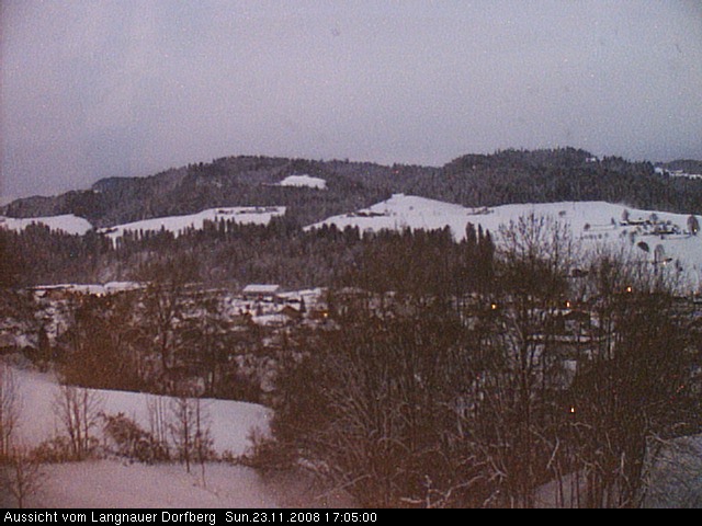 Webcam-Bild: Aussicht vom Dorfberg in Langnau 20081123-170500