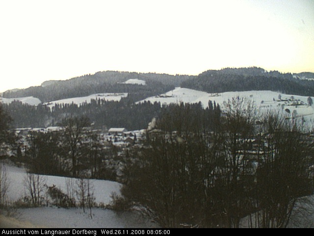 Webcam-Bild: Aussicht vom Dorfberg in Langnau 20081126-080500