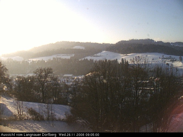 Webcam-Bild: Aussicht vom Dorfberg in Langnau 20081126-090500