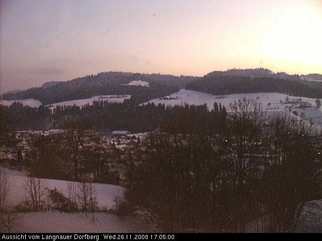 Webcam-Bild: Aussicht vom Dorfberg in Langnau 20081126-170500