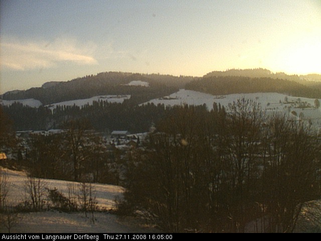 Webcam-Bild: Aussicht vom Dorfberg in Langnau 20081127-160500