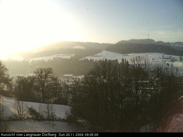 Webcam-Bild: Aussicht vom Dorfberg in Langnau 20081130-090500