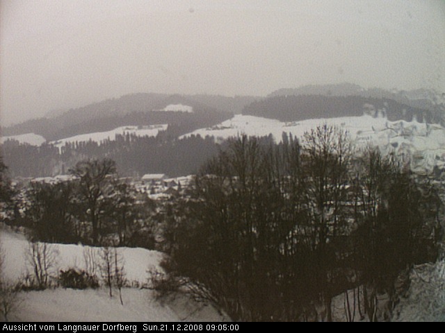 Webcam-Bild: Aussicht vom Dorfberg in Langnau 20081221-090500