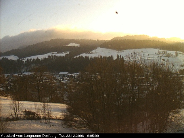 Webcam-Bild: Aussicht vom Dorfberg in Langnau 20081223-160500