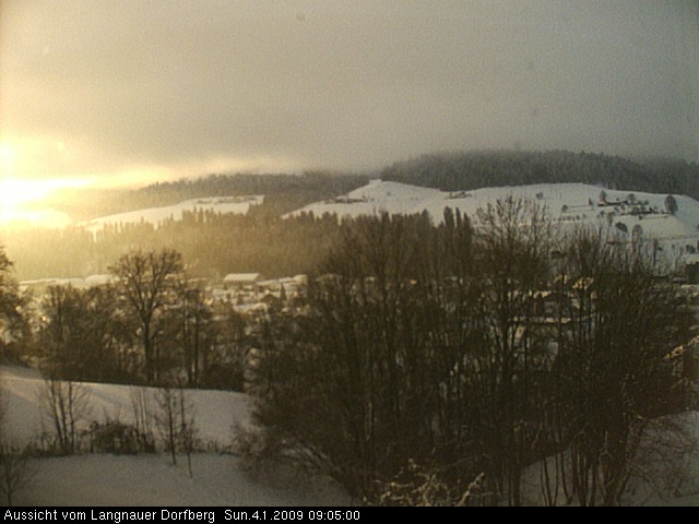 Webcam-Bild: Aussicht vom Dorfberg in Langnau 20090104-090500