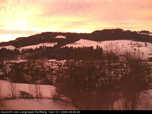 Webcam-Bild: Aussicht vom Dorfberg in Langnau 20090118-080500