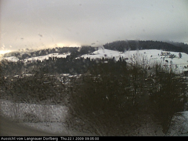 Webcam-Bild: Aussicht vom Dorfberg in Langnau 20090122-090500