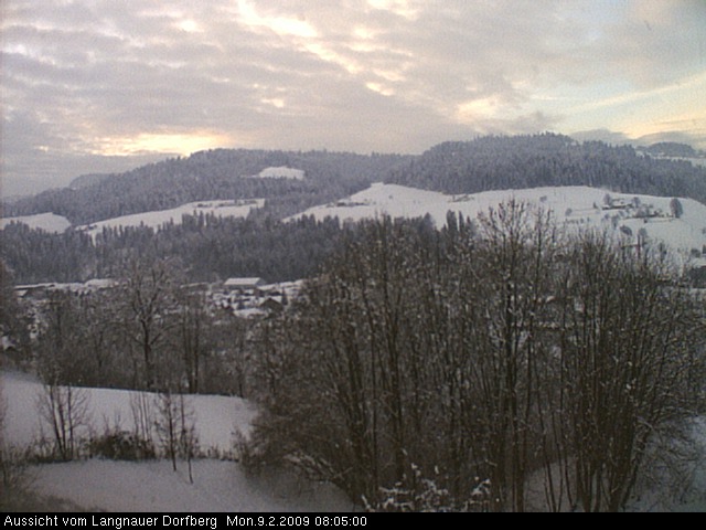 Webcam-Bild: Aussicht vom Dorfberg in Langnau 20090209-080500