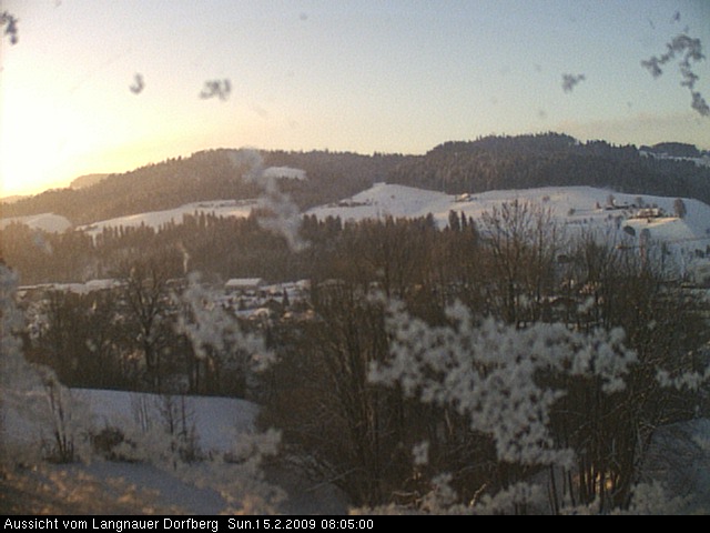 Webcam-Bild: Aussicht vom Dorfberg in Langnau 20090215-080500