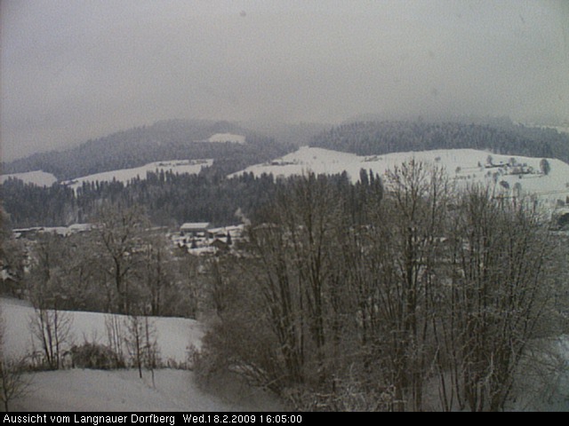 Webcam-Bild: Aussicht vom Dorfberg in Langnau 20090218-160500