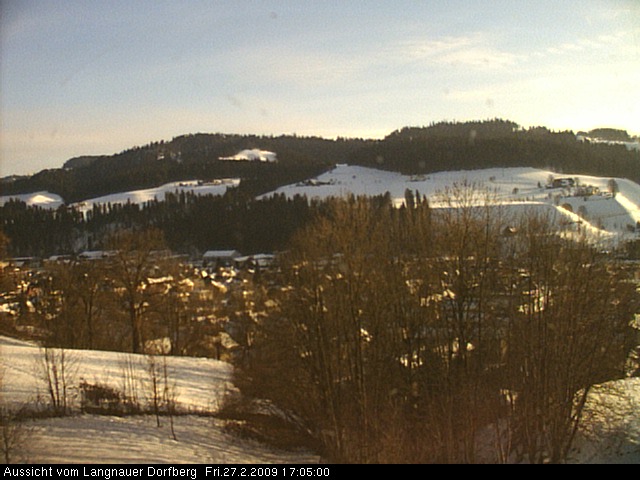 Webcam-Bild: Aussicht vom Dorfberg in Langnau 20090227-170500