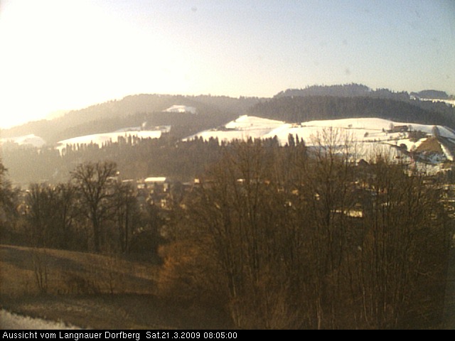 Webcam-Bild: Aussicht vom Dorfberg in Langnau 20090321-080500