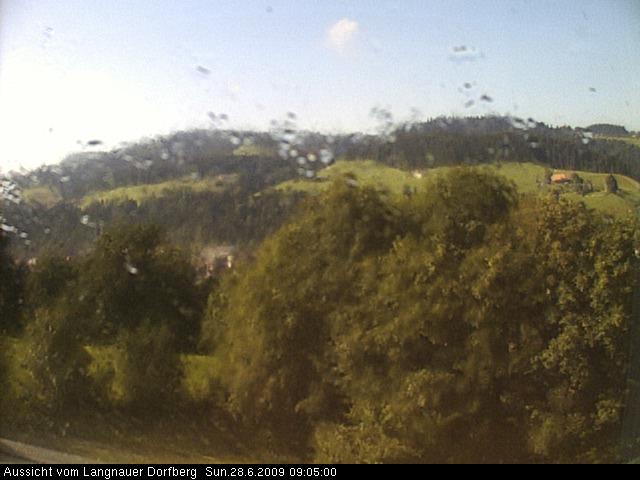 Webcam-Bild: Aussicht vom Dorfberg in Langnau 20090628-090500