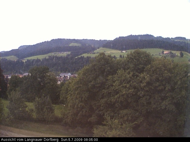 Webcam-Bild: Aussicht vom Dorfberg in Langnau 20090705-080500