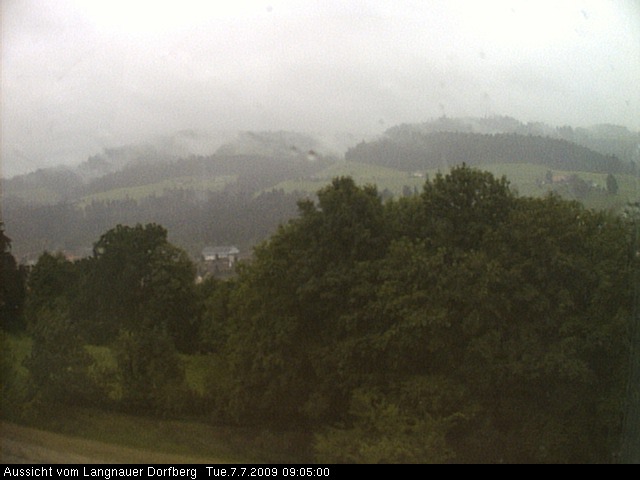 Webcam-Bild: Aussicht vom Dorfberg in Langnau 20090707-090500