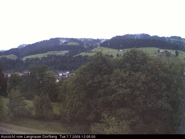 Webcam-Bild: Aussicht vom Dorfberg in Langnau 20090707-120500