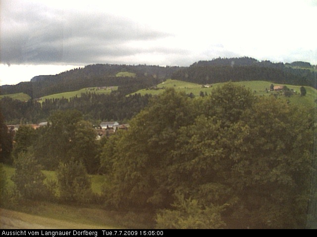 Webcam-Bild: Aussicht vom Dorfberg in Langnau 20090707-160500