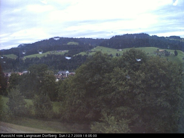 Webcam-Bild: Aussicht vom Dorfberg in Langnau 20090712-180500