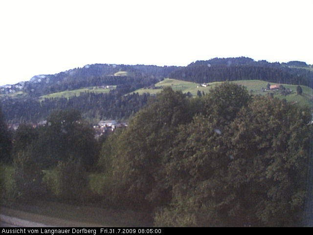 Webcam-Bild: Aussicht vom Dorfberg in Langnau 20090731-080500