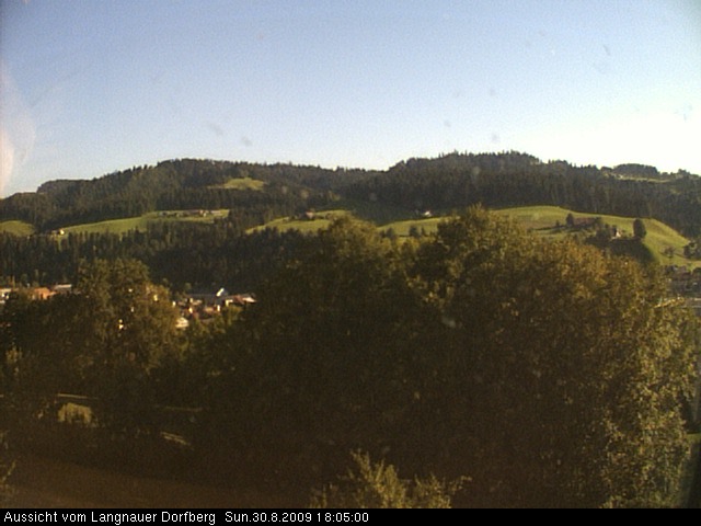 Webcam-Bild: Aussicht vom Dorfberg in Langnau 20090830-180500