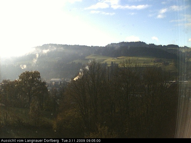 Webcam-Bild: Aussicht vom Dorfberg in Langnau 20091103-090500