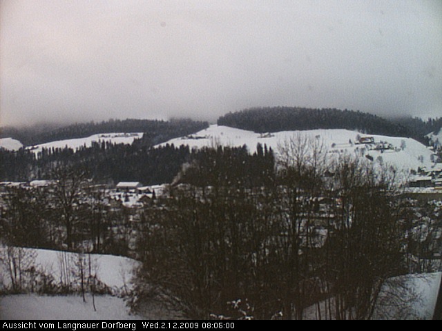 Webcam-Bild: Aussicht vom Dorfberg in Langnau 20091202-080500