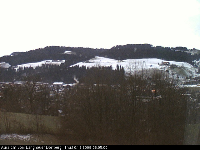 Webcam-Bild: Aussicht vom Dorfberg in Langnau 20091210-080500