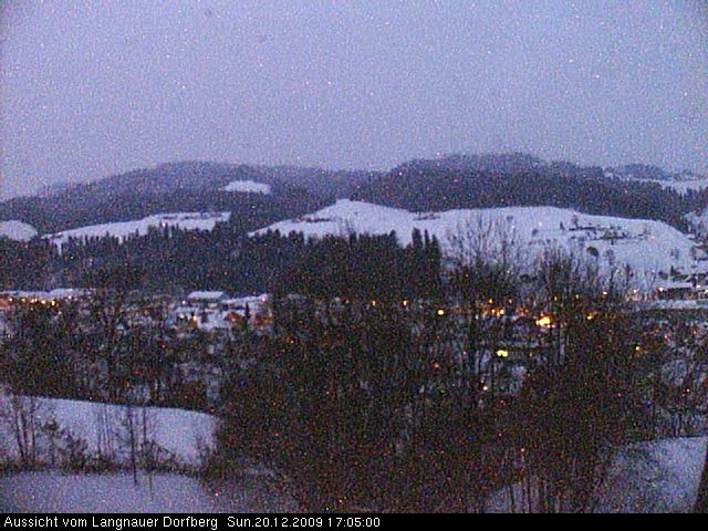 Webcam-Bild: Aussicht vom Dorfberg in Langnau 20091220-170500