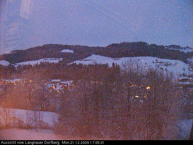 Webcam-Bild: Aussicht vom Dorfberg in Langnau 20091221-170500