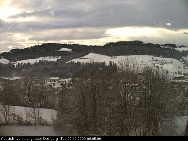 Webcam-Bild: Aussicht vom Dorfberg in Langnau 20091222-090500