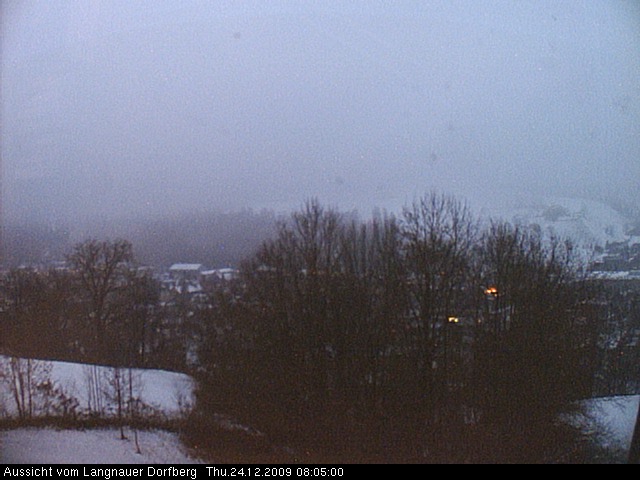 Webcam-Bild: Aussicht vom Dorfberg in Langnau 20091224-080500