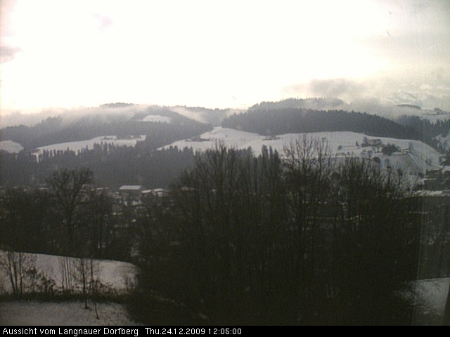 Webcam-Bild: Aussicht vom Dorfberg in Langnau 20091224-120500