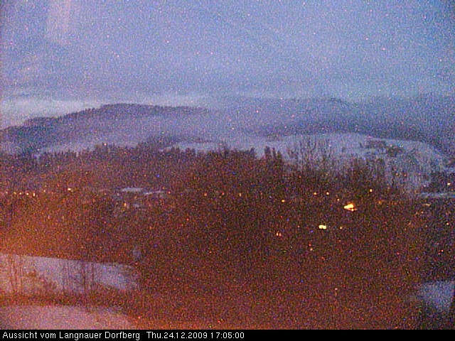 Webcam-Bild: Aussicht vom Dorfberg in Langnau 20091224-170500