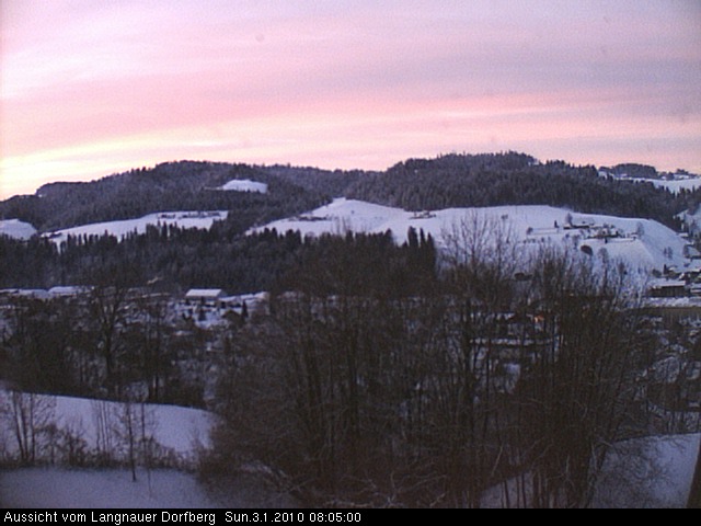 Webcam-Bild: Aussicht vom Dorfberg in Langnau 20100103-080500