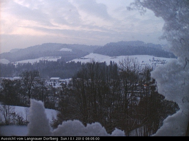 Webcam-Bild: Aussicht vom Dorfberg in Langnau 20100110-080500